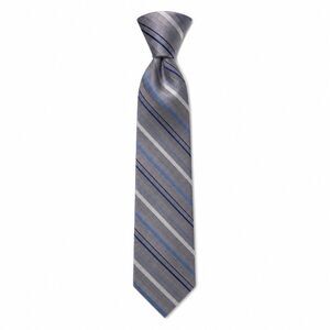 XMI Platinum Repp Stripe Hand Made Standard 100% Silk MSRP $95